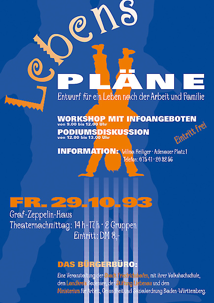 Sozialministerium <br> Baden Württemberg - Plakat Lebenspläne von Tomm Everett