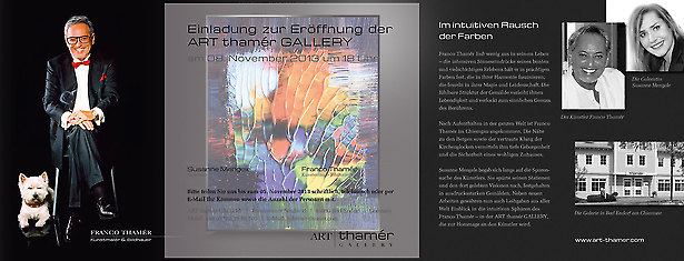 Art thamér Gallery - Einladungskarte Innenseiten mit Einlage transparent von Tomm Everett