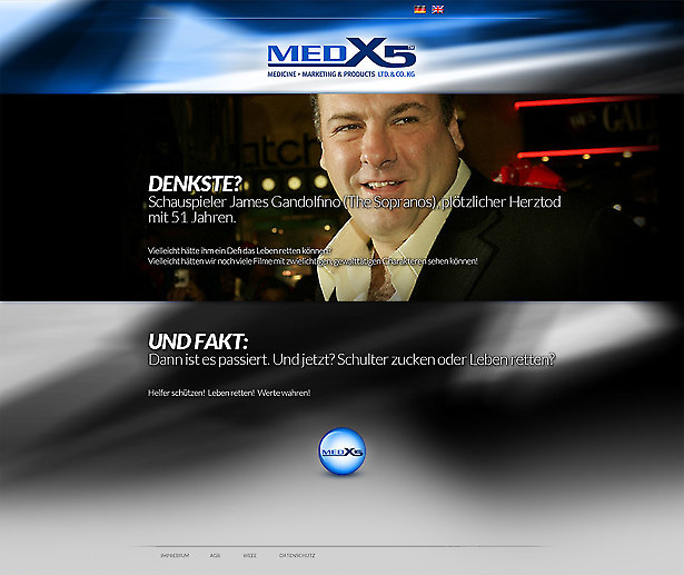 medX5 - Konzept Relaunch Website von Tomm Everett